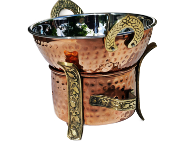 Kupfer_Servier-Set_Indische_Speisetafel